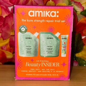 Amika Hair Care Set with Orange Packaging
